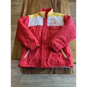 RARE Vintage Winter Olympics Jacket Shell Oil Calgary 1988 Sun Ice Parka